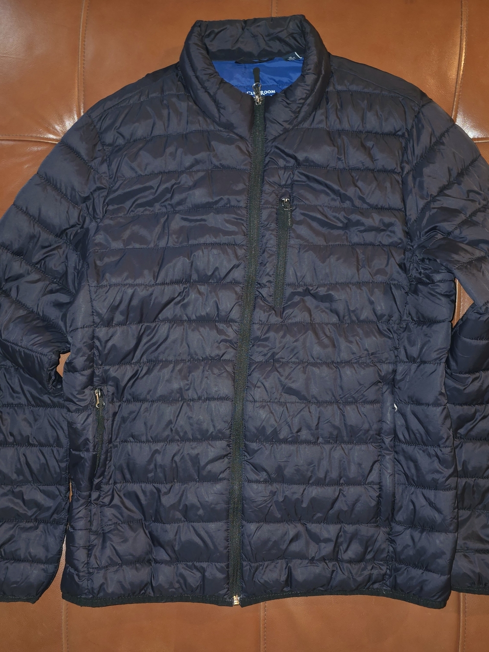 Men's Clubroom Lightweight Quilted Jacket - Black Blue